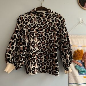 Leopard print sweater